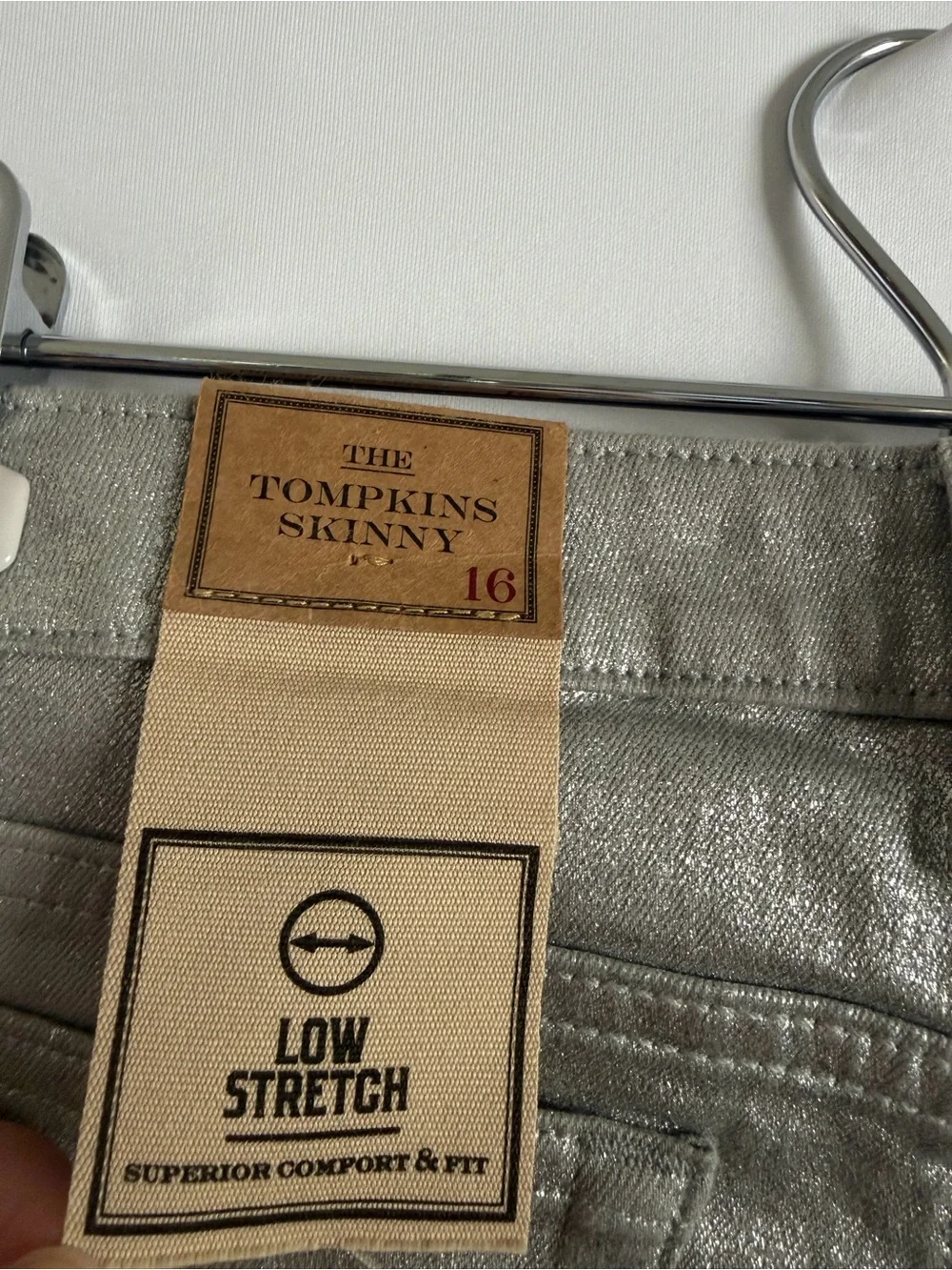 Polo Ralph Lauren Kids Cortina Sliver The Tompkins Skinny Jeans size 16